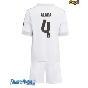 Real Madrid David Alaba #4 Echipament de Fotbal Replică 2025-26 Copii Acasa (+ Șorturi)